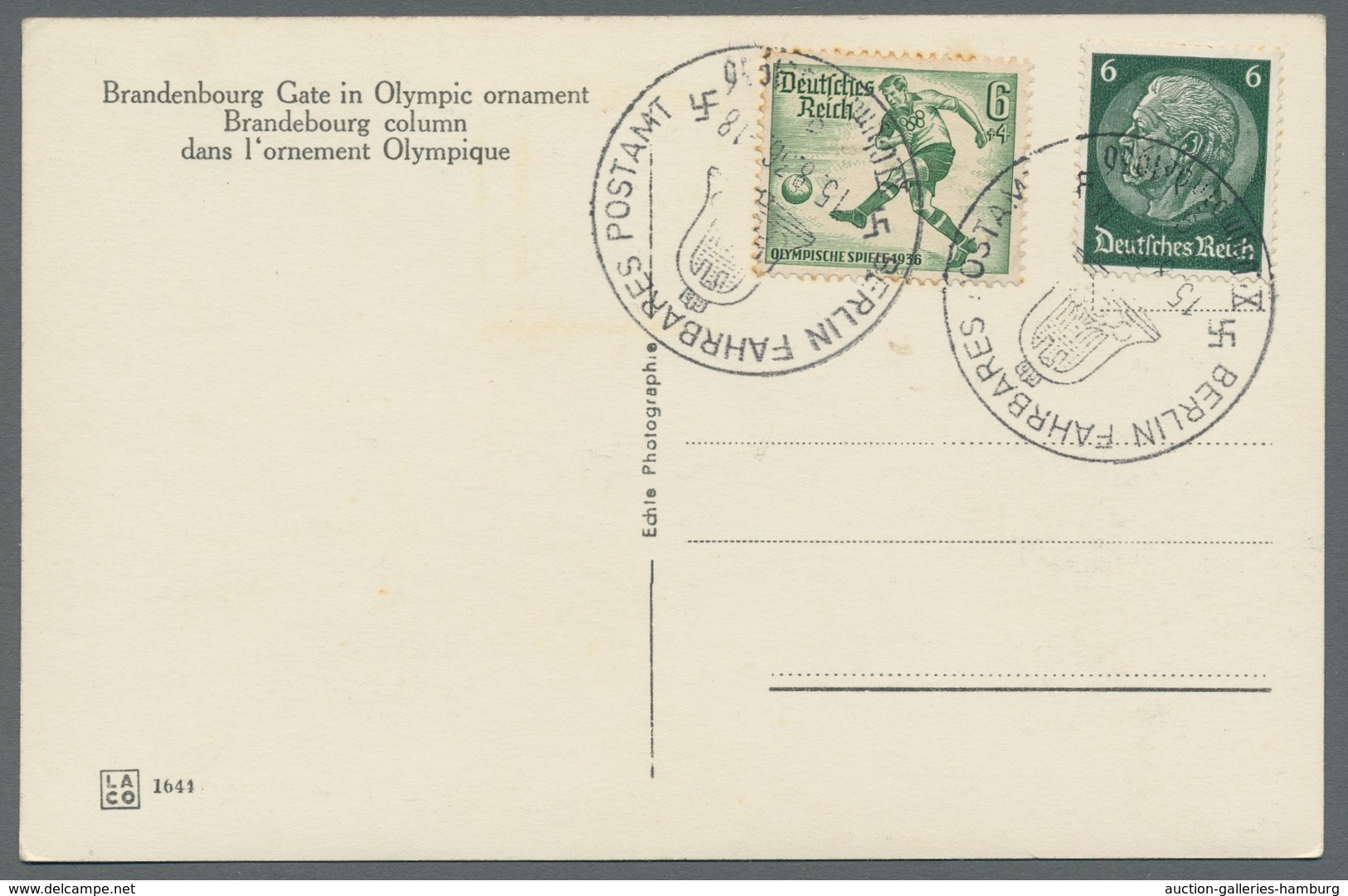Thematik: Olympische Spiele / Olympic Games: 1936 - BERLIN: Sammlung Von 55 Fast Nur Verschiedenen S - Otros & Sin Clasificación