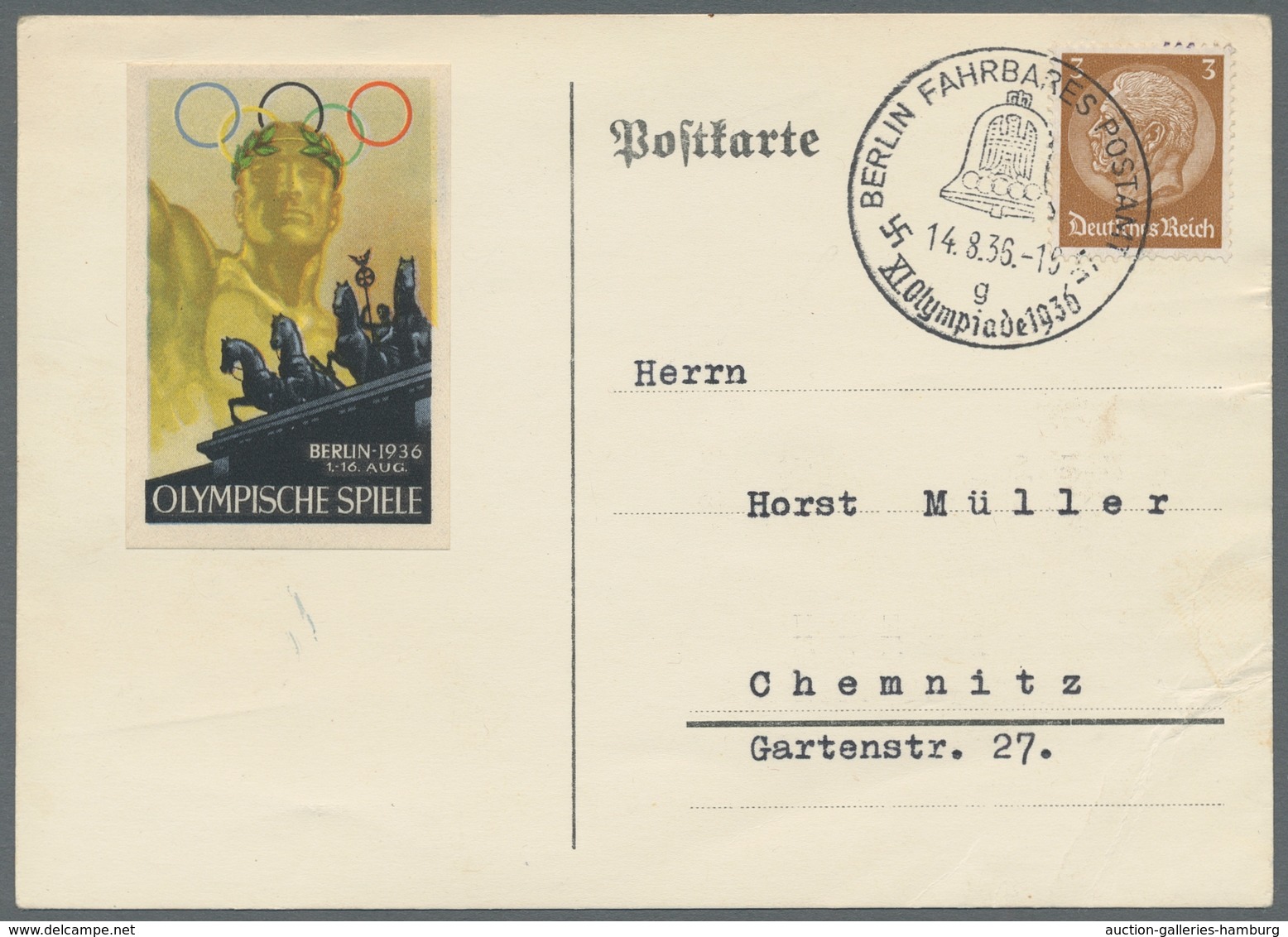 Thematik: Olympische Spiele / Olympic Games: 1936 - BERLIN: Zusammenstellung Von Elf Belegen In über - Sonstige & Ohne Zuordnung