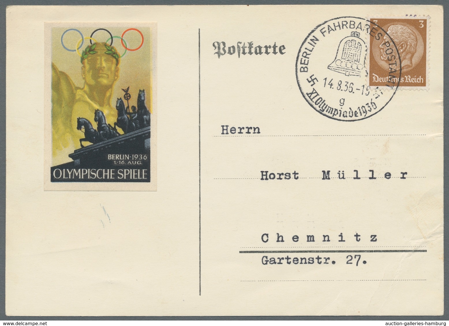 Thematik: Olympische Spiele / Olympic Games: 1936 - BERLIN: Zusammenstellung Von Elf Belegen In über - Autres & Non Classés