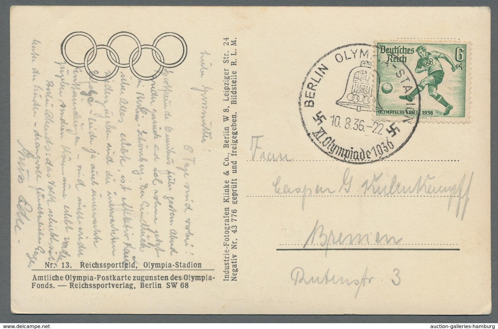 Thematik: Olympische Spiele / Olympic Games: 1936 - BERLIN: 21 S/w-Sonderkarten In Meist Sehr Guter - Andere & Zonder Classificatie