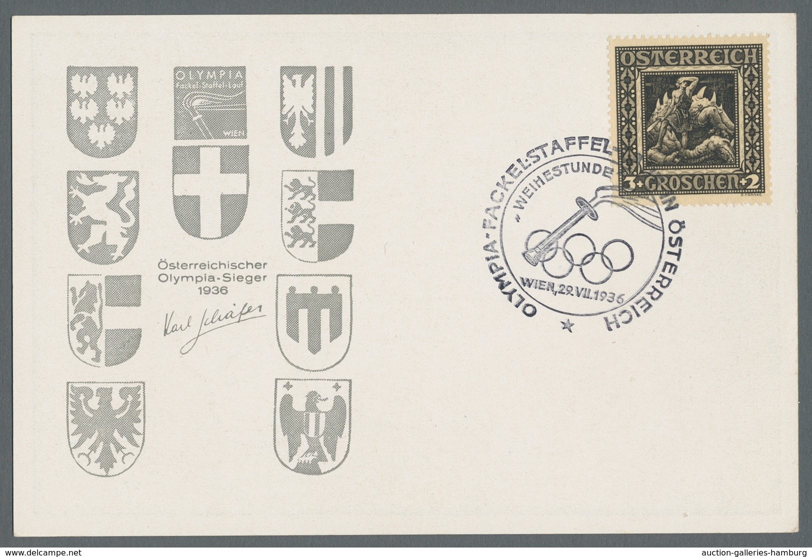 Thematik: Olympische Spiele / Olympic Games: 1936 - BERLIN: Elf Meist Colorkarten In überwiegend Gut - Other & Unclassified