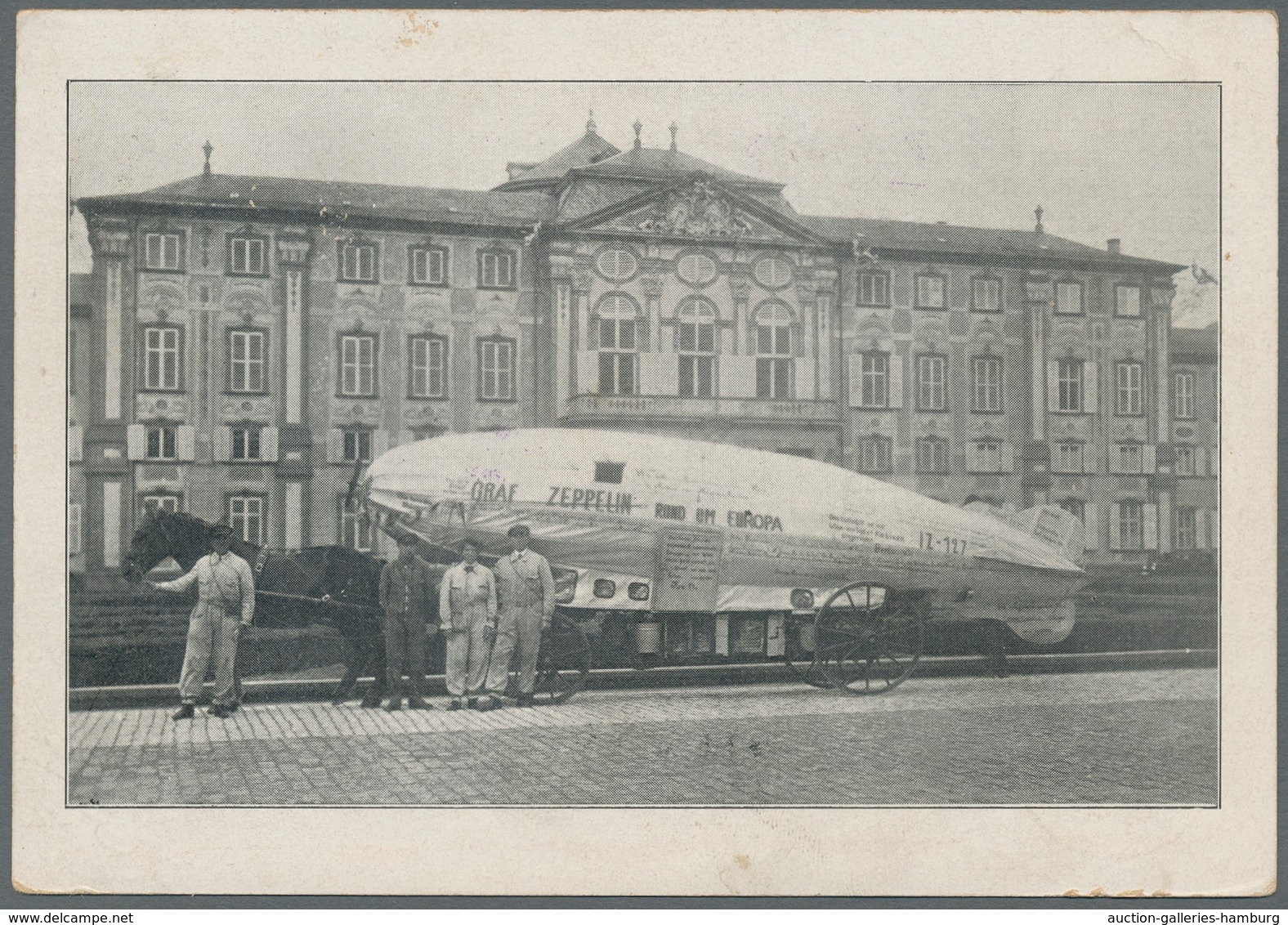 Thematik: Zeppelin / Zeppelin: 1914-1975, Partie Von Acht Interessanten Belegen Mit Zeppelin-Motiven - Zeppeline