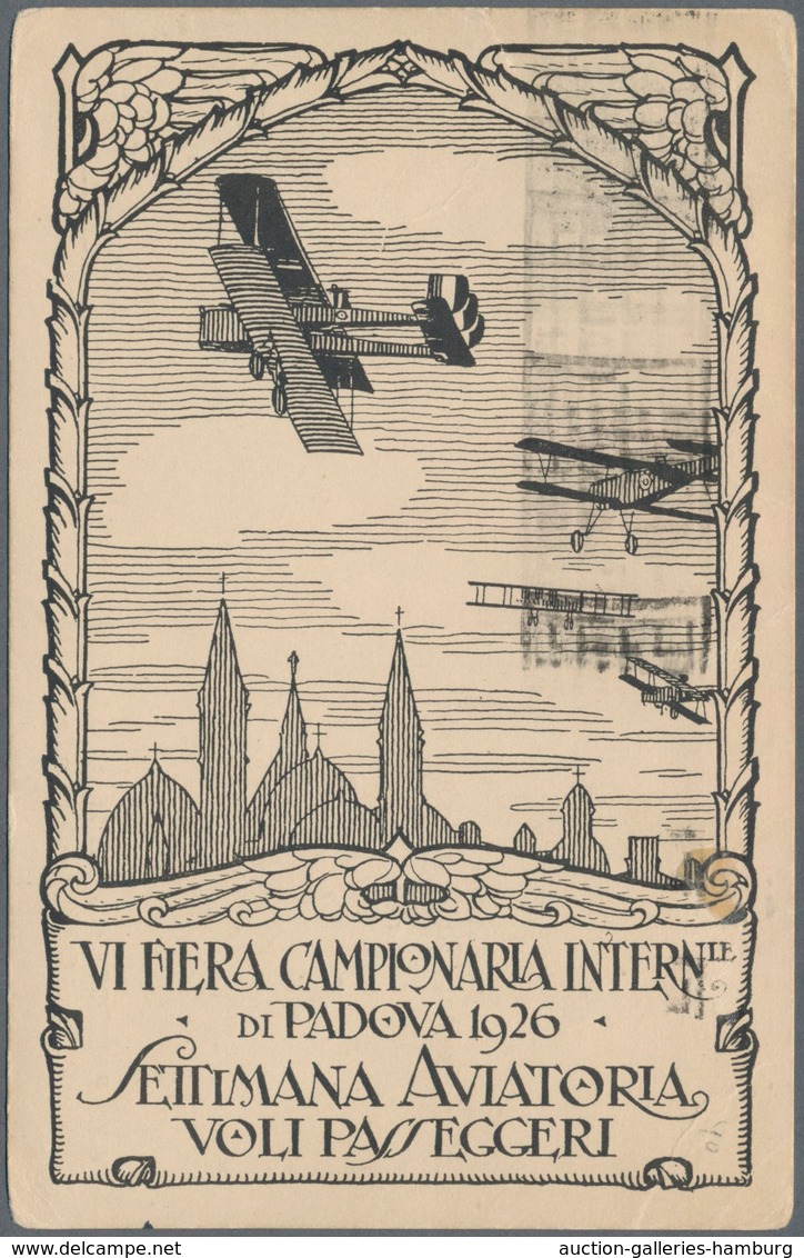 Flugpost Europa: 1926. "Flight Week", Two Letters And A Post Card With Flight Related Cachets From P - Sonstige - Europa