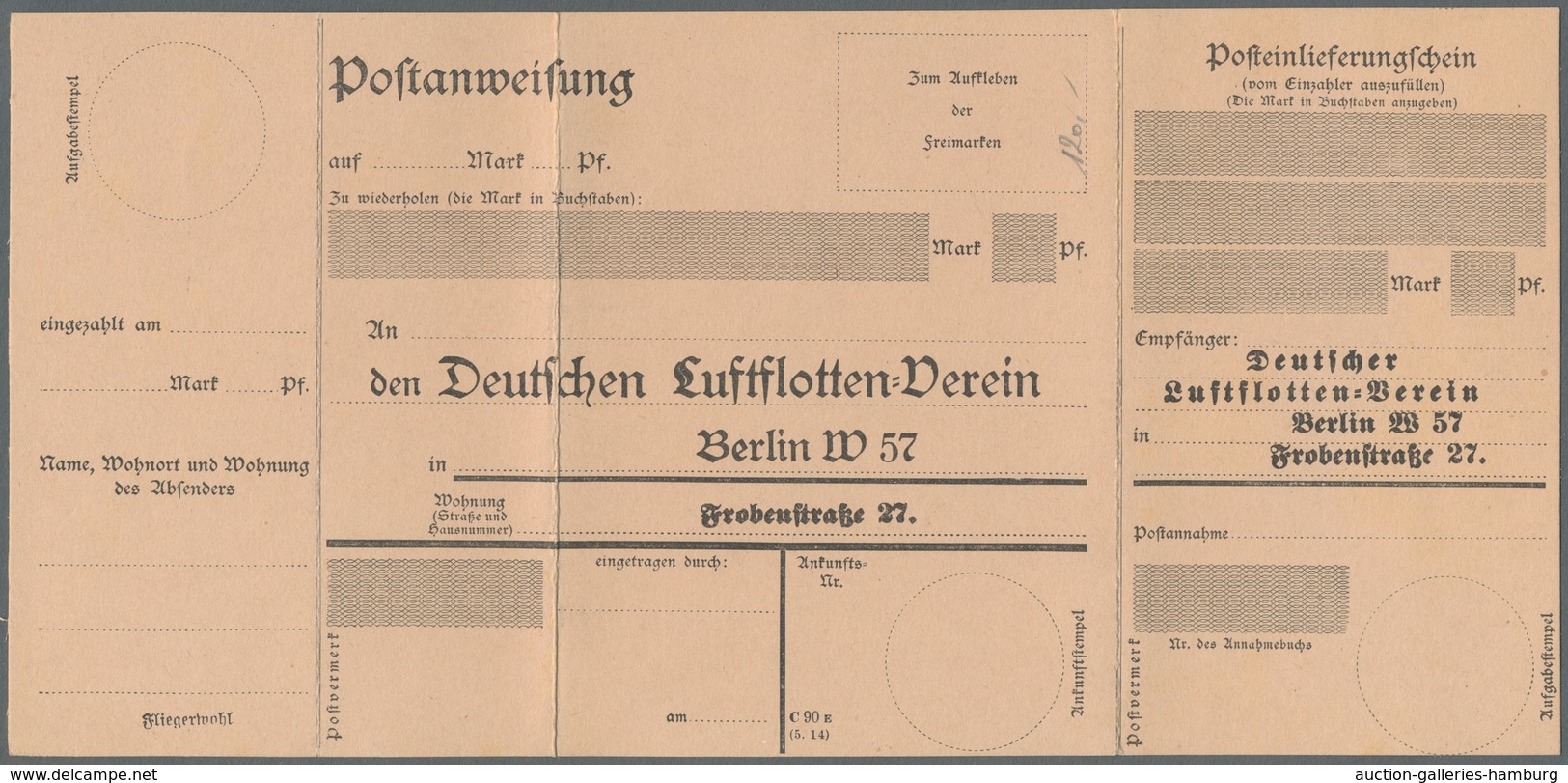 Flugpost Deutschland: 1912-1916, Partie Von 10 Verschiedenen Ungebrauchten Ansichtskarten Und Einer - Luft- Und Zeppelinpost