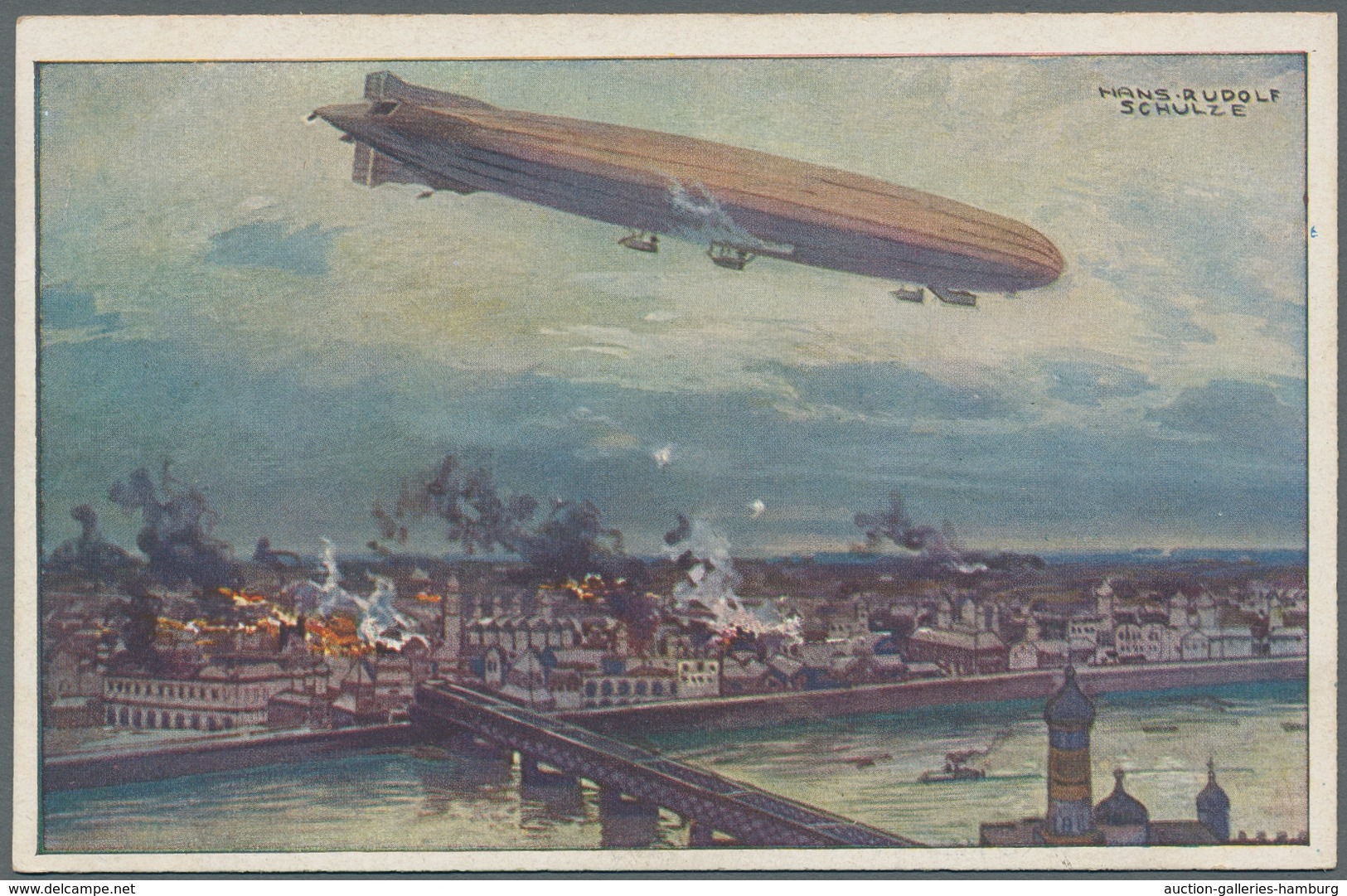 Flugpost Deutschland: 1912-1916, Partie Von 10 Verschiedenen Ungebrauchten Ansichtskarten Und Einer - Correo Aéreo & Zeppelin