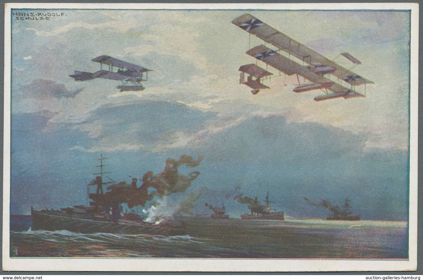 Flugpost Deutschland: 1912-1916, Partie von 10 verschiedenen ungebrauchten Ansichtskarten und einer