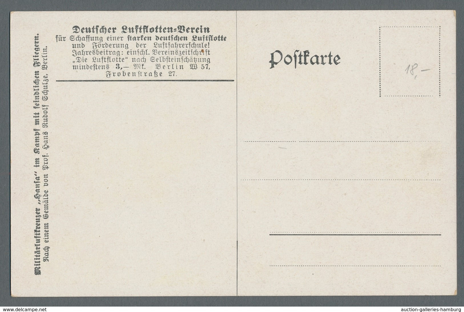 Flugpost Deutschland: 1914 (ca.), Zwölf Verschiedene Oft Colorkarten Des "Deutschen Luftflotten-Vere - Airmail & Zeppelin