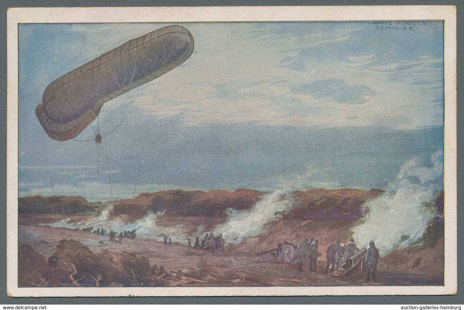 Flugpost Deutschland: 1914 (ca.), zwölf verschiedene oft Colorkarten des "Deutschen Luftflotten-Vere