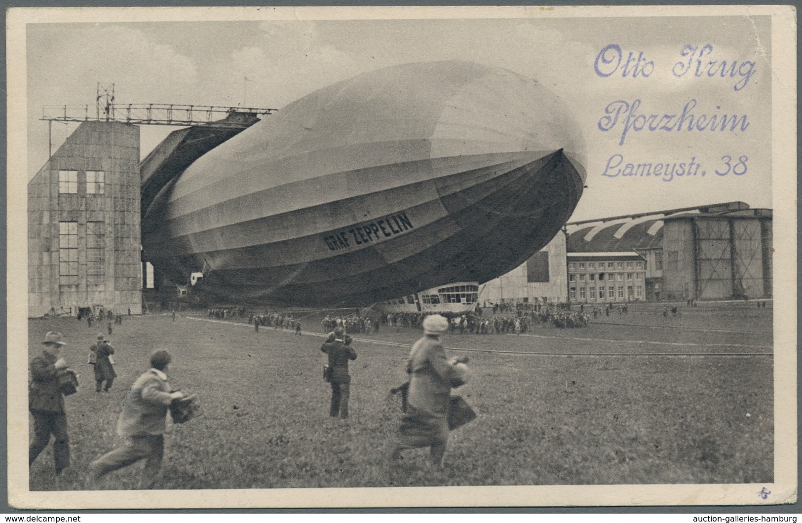 Zeppelinpost Deutschland: 1929, "Böblingenfahrt" 50 Pfennig Adler Auf Sockel (Mi.Nr.381) Entwertet M - Airmail & Zeppelin