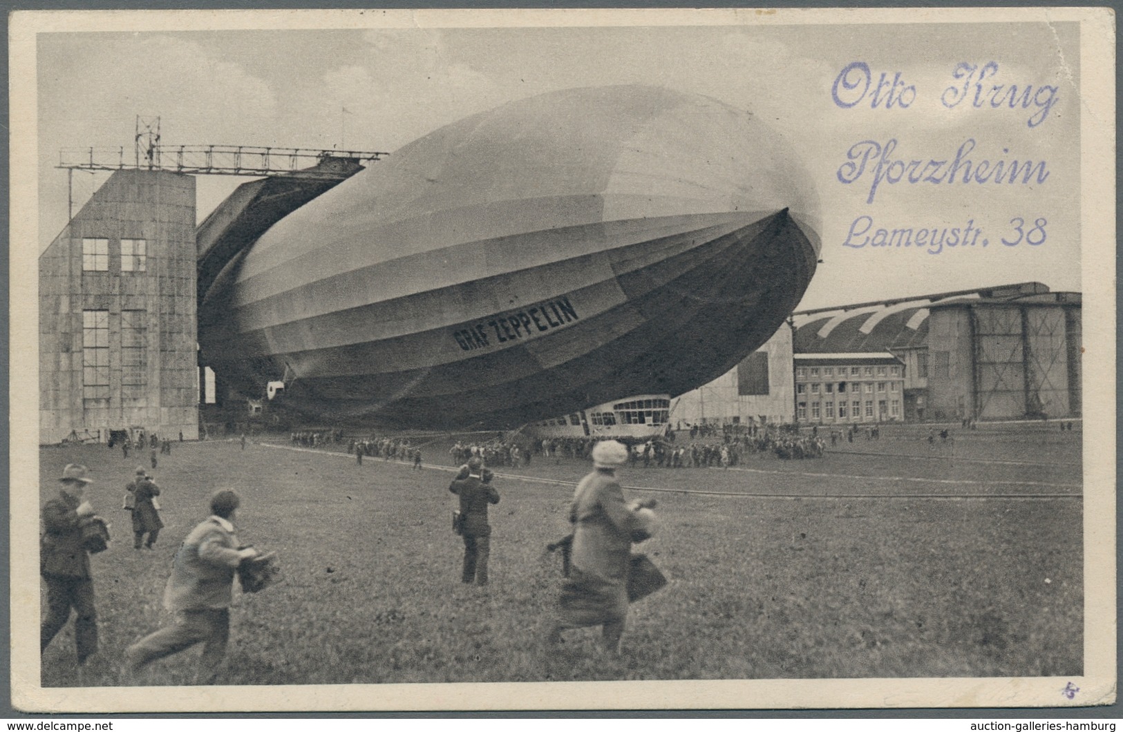 Zeppelinpost Deutschland: 1929, "Böblingenfahrt" 50 Pfennig Adler Auf Sockel (Mi.Nr.381) Entwertet M - Luchtpost & Zeppelin