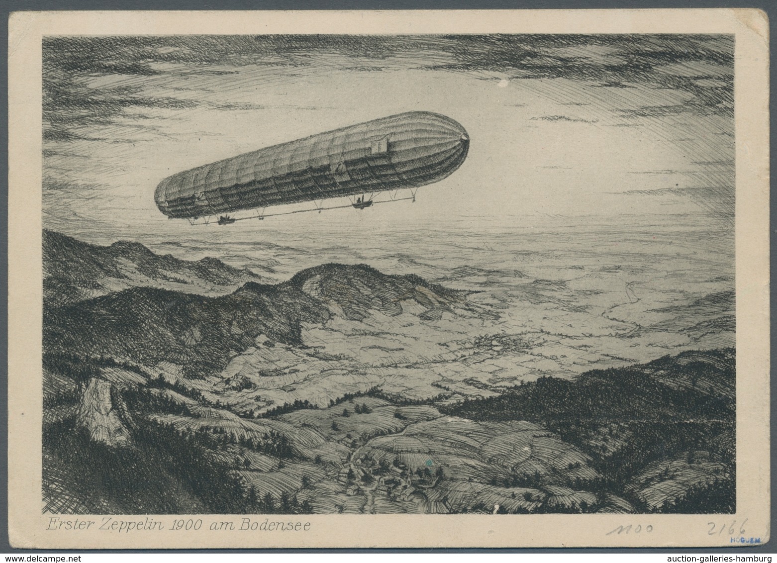 Zeppelinpost Deutschland: 1930 - SAF, Mit Waag. Paar 2 RM SAF Frankierte Karte Mit Auflieferung Frie - Correo Aéreo & Zeppelin