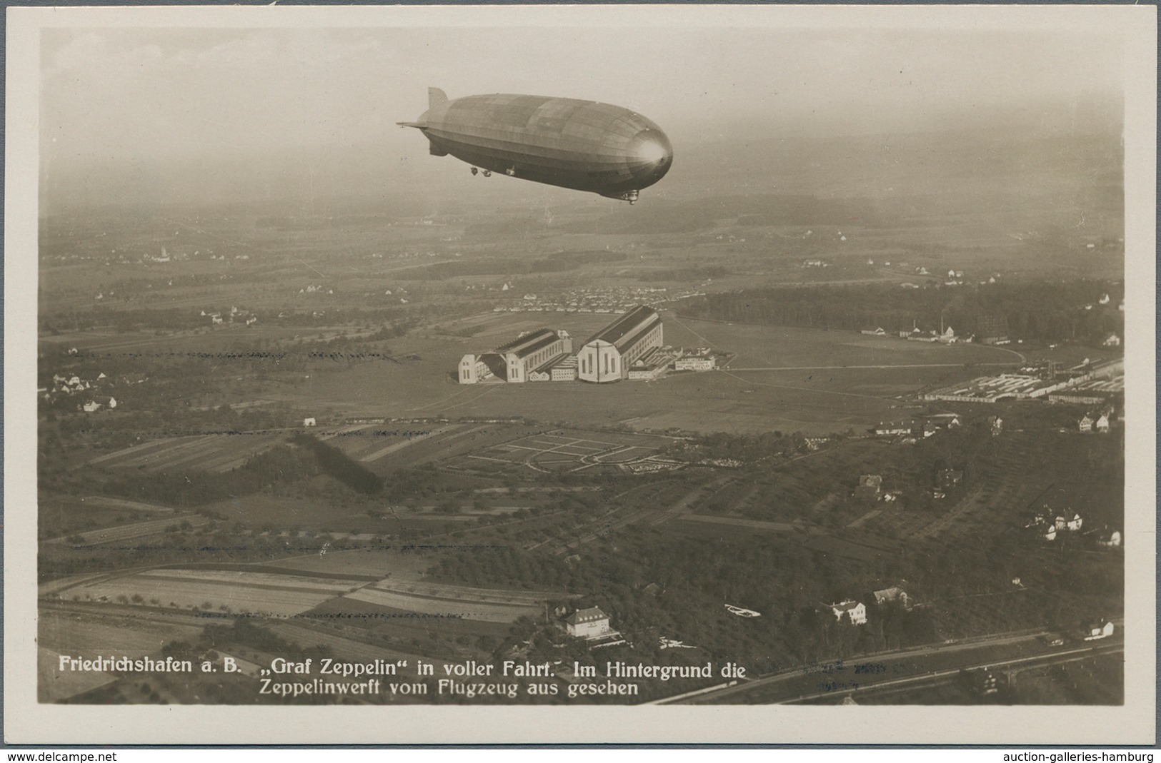 Zeppelinpost Deutschland: 1930, Schweiz-/Vaduz-Fahrt, Zeppelin-Ansichtskarte Frankiert Mit 1 RM Rhei - Correo Aéreo & Zeppelin