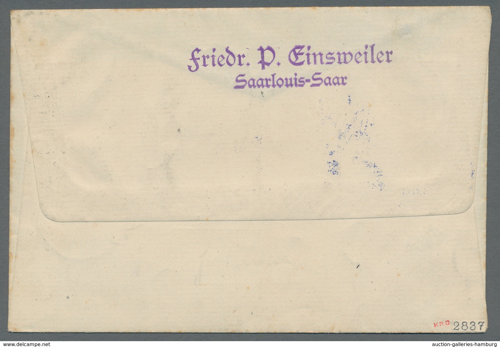 Zeppelinpost Deutschland: 1932 - Fahrt In Die Niederlande, Zuleitung Saar Auf Hochwertig Und Portori - Correo Aéreo & Zeppelin