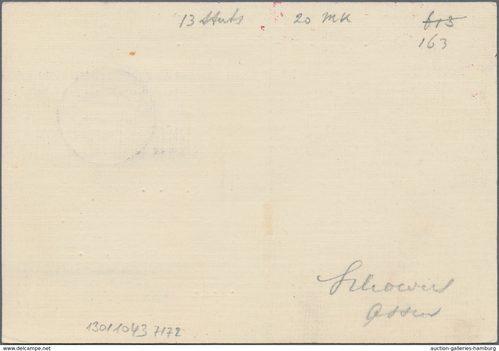 Katapult- / Schleuderflugpost: 1934, Airmail Card From AMSTERDAM 27, VII 34 Via Cherbourg Mit Blauem - Luft- Und Zeppelinpost