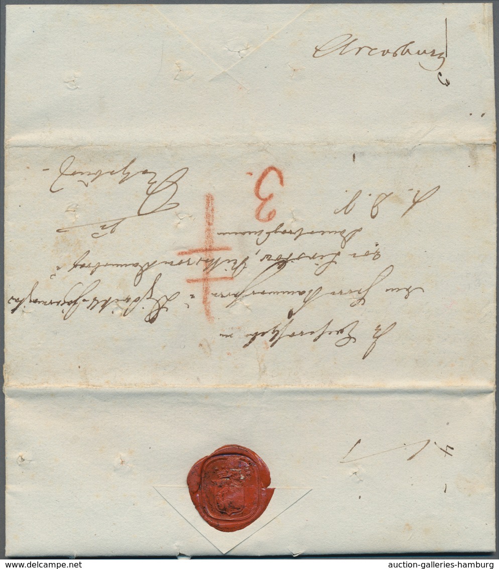 Disinfection Mail: 1831, 28.Oktober, Dienstbrief "L.D.S." (Lauenburgische Dienst-Sache) Von Reinbek - Otros & Sin Clasificación