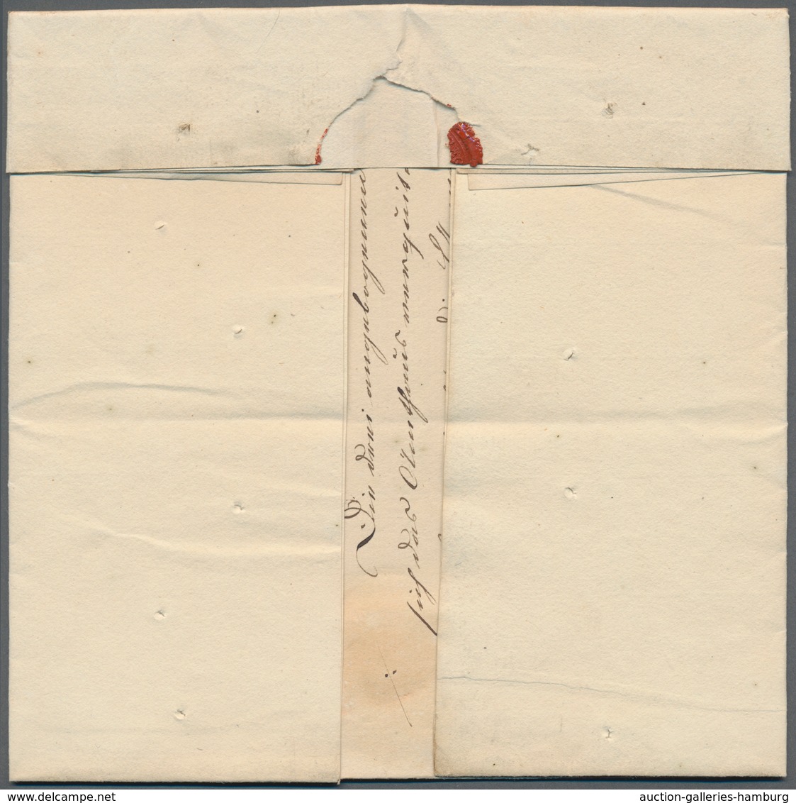 Disinfection Mail: 1831, 30.November, Dienstbrief Des Amtshauses Zu Traventhal/Reinfeld/Rethwisch An - Other & Unclassified