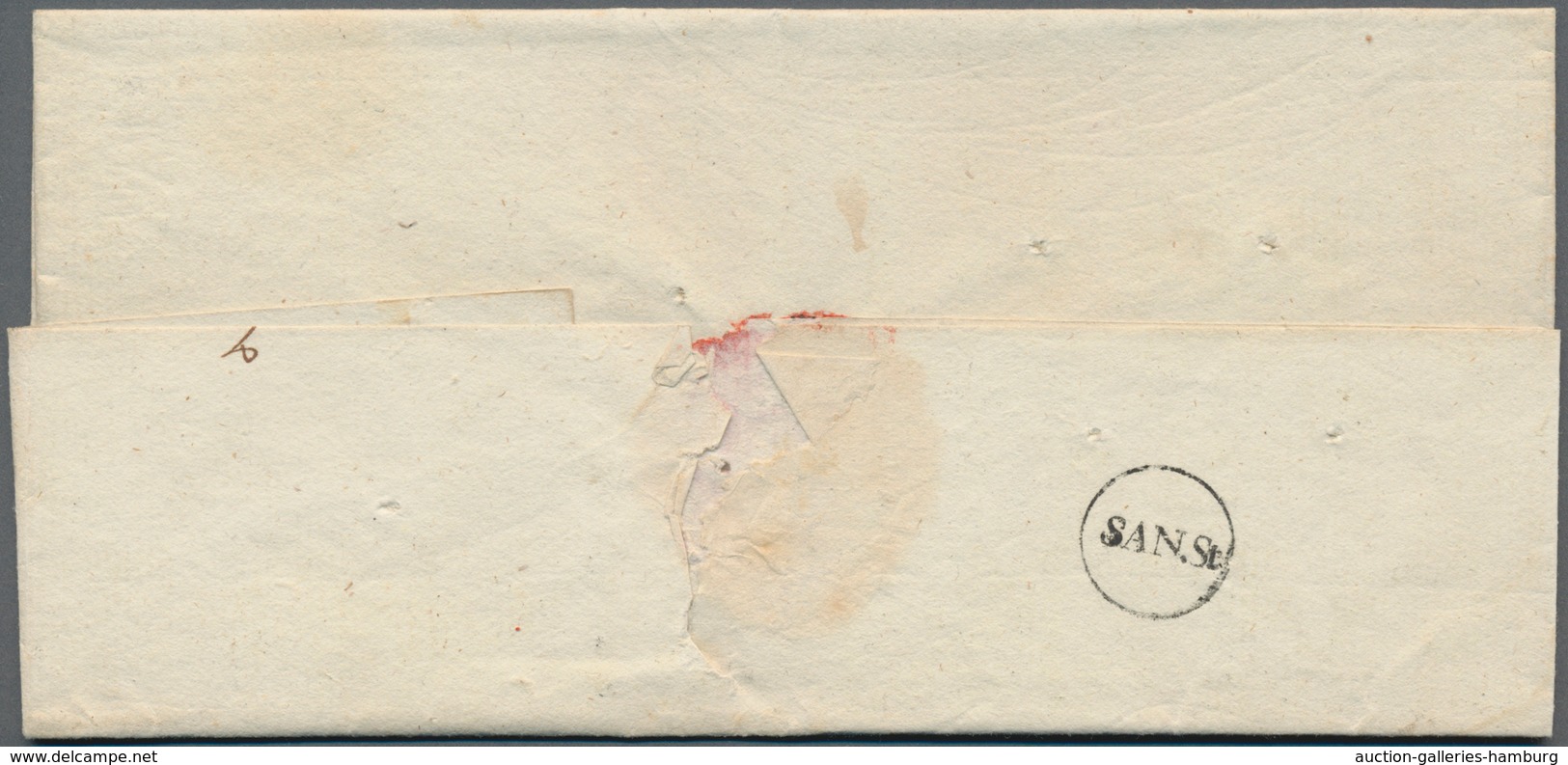 Disinfection Mail: 1831, 23.Oktober, Dienstbrief Von Stettin Nach Stargard Mit Rs. Sanitätsstempel U - Other & Unclassified