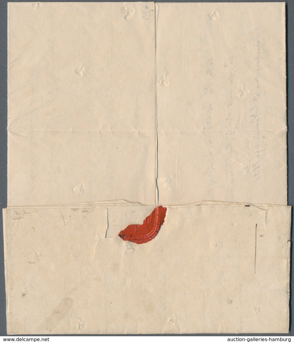 Disinfection Mail: 1831, 3.Nov., Briefhülle Mit Komplettem Inhalt Nach Oldesloe, Privat Befördert Mi - Autres & Non Classés