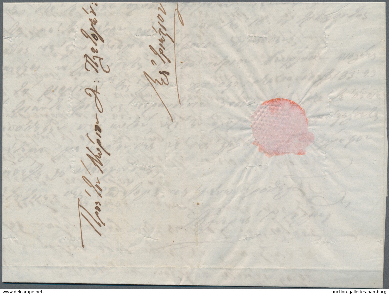 Disinfection Mail: 1842, Lettersheet With Full Message From Syra To Triest, Carried Privately With M - Other & Unclassified