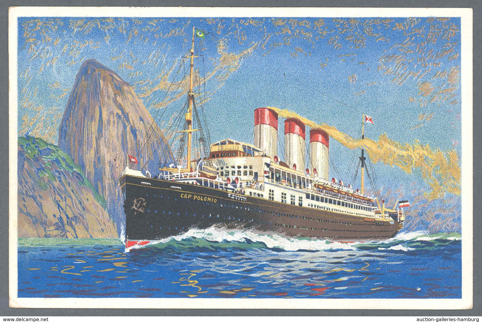 Deutsche Schiffspost Im Ausland - Seepost: 1923, DSP LINIE HAMBURG-SÜDAMERIKA XLVIII 20.2., Klar Auf - Autres & Non Classés