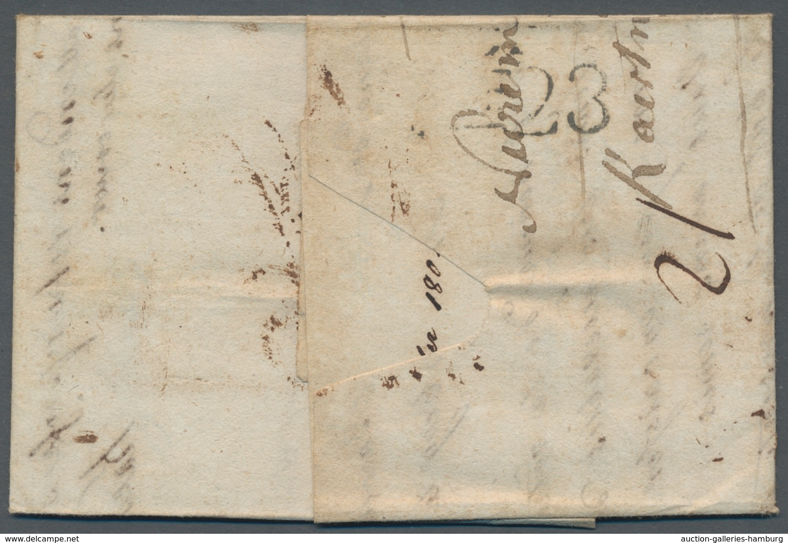 Bayern - Vorphilatelie: 1804, Vorphila-Ausland-Brief Aus Nürnberg über Spediteur In Straßburg Im Els - Vorphilatelie