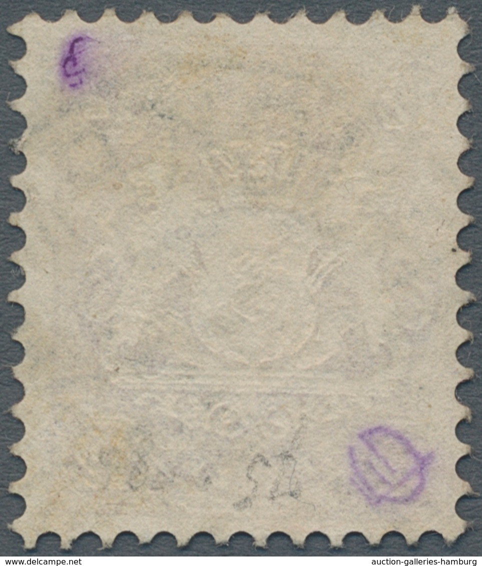 Bayern - Marken Und Briefe: 1870, Wappenausgabe 12 Kreuzer Lila, Wasserzeichen 16 Mm Rauten, Entwert - Autres & Non Classés