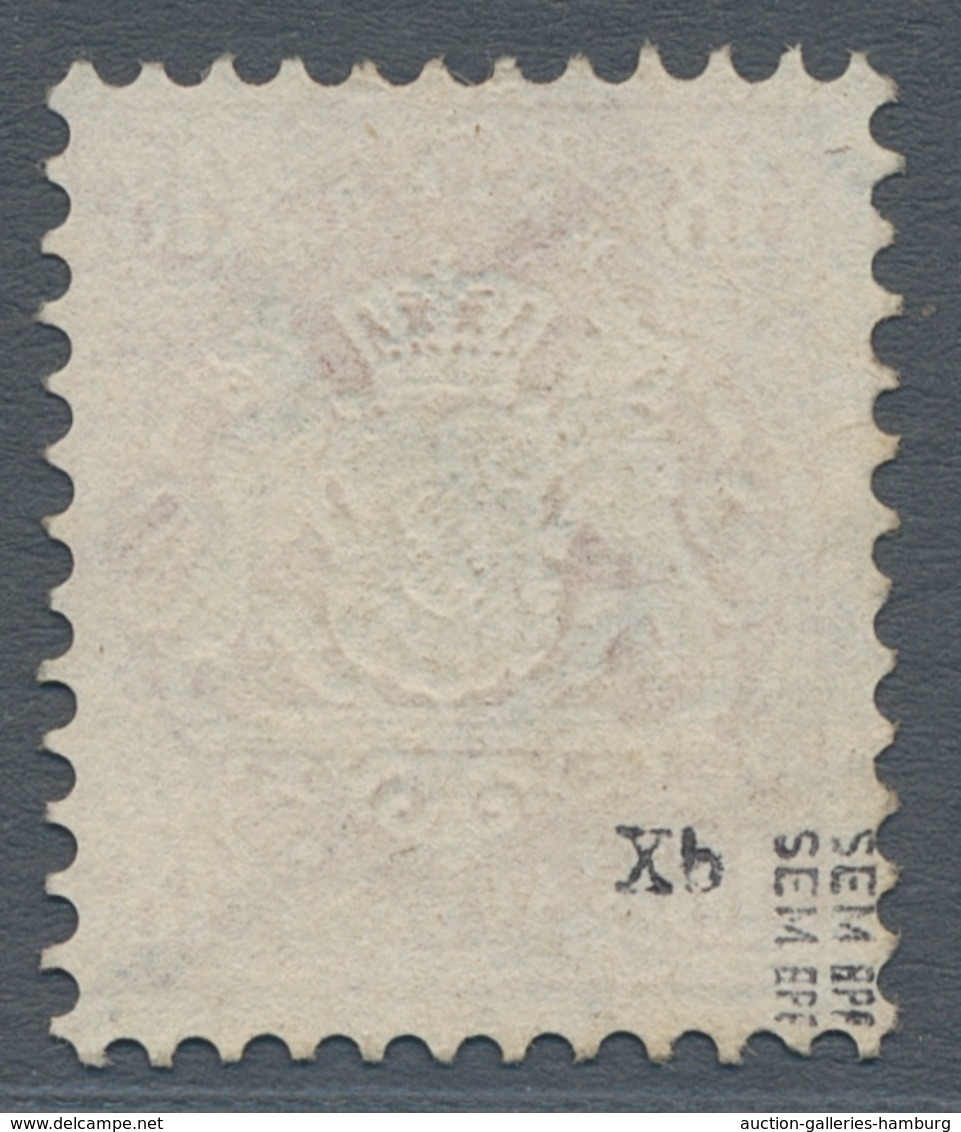 Bayern - Marken Und Briefe: 1870, "18 Kr. Dunkelziegelrot Mit Wasserzeichen X", Farbfrischer Wert Mi - Sonstige & Ohne Zuordnung