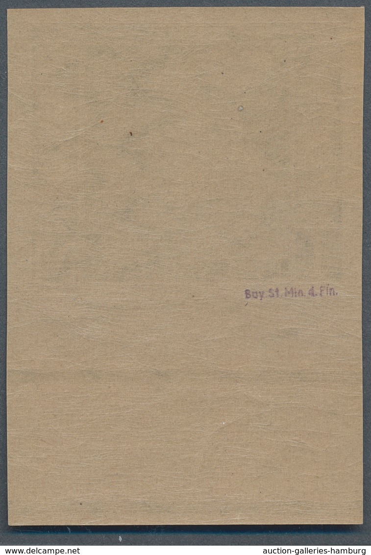 Bayern - Marken Und Briefe: 1911, 1 Mk Luitpold Ungezähnt, Postfrisches Unterrandstück (!) In Breitr - Other & Unclassified