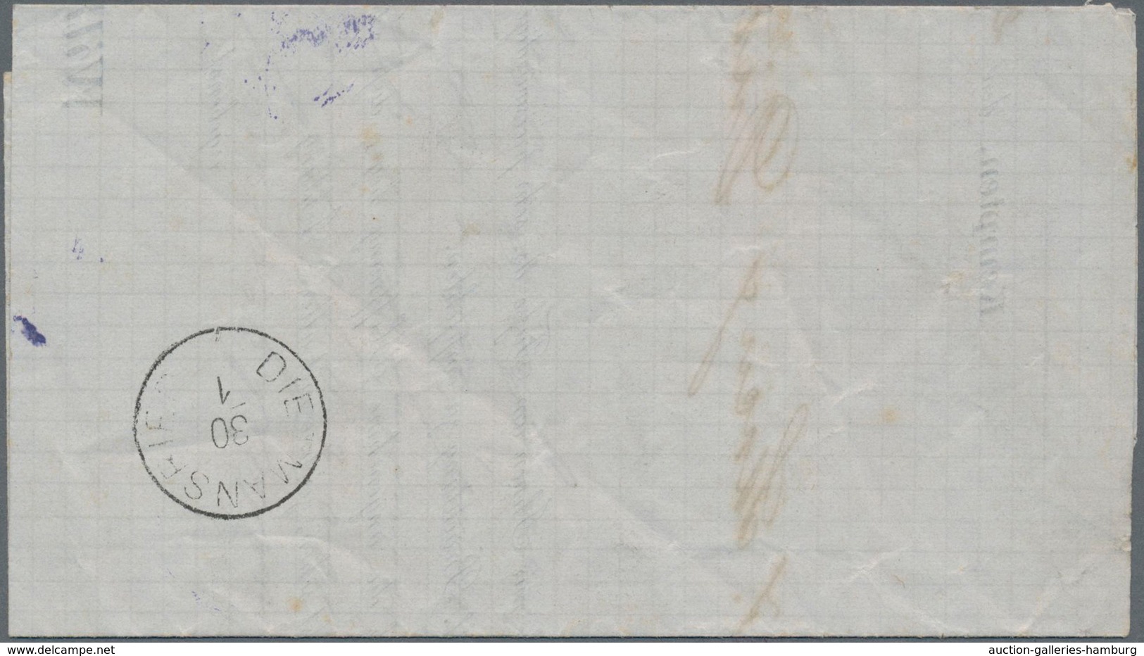 Bayern - Ortsstempel: KEMPTEN: 1869, 4 Interessante Drucksachen Aus Kempten Mit 4 Verschiedenen Stem - Otros & Sin Clasificación