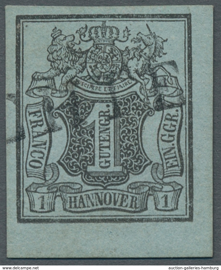 Hannover - Marken Und Briefe: 1850, Wappenausgabe 1 Ggr. Farbfrisch Und Breit Bis überrandig Vom Unt - Hanovre