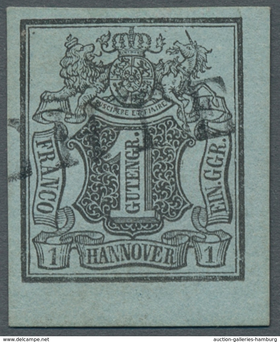 Hannover - Marken Und Briefe: 1850, Wappenausgabe 1 Ggr. Farbfrisch Und Breit Bis überrandig Vom Unt - Hanover