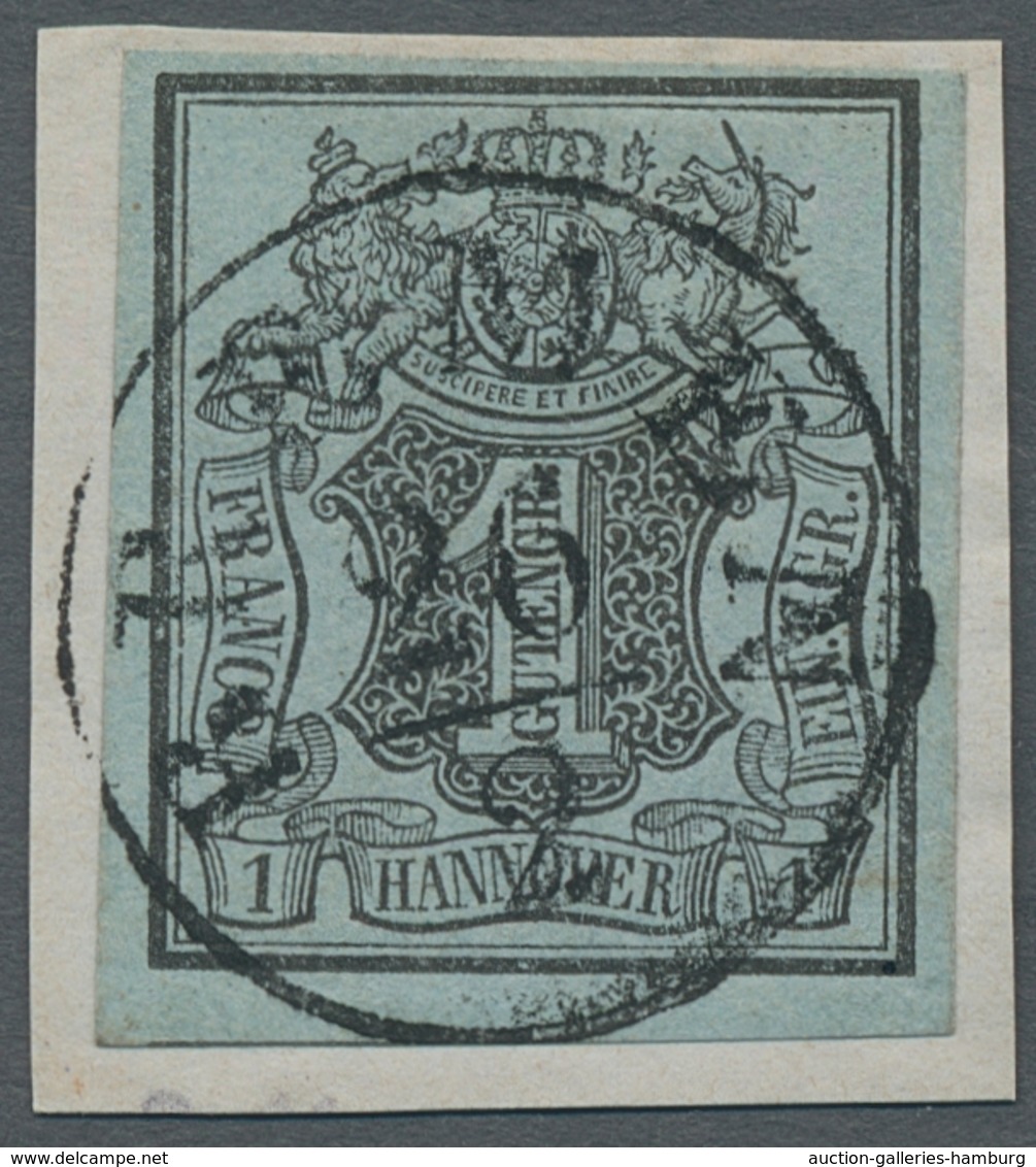 Hannover - Marken Und Briefe: 1850, Wappenausgabe 1 Ggr. Farbfrisch Und Breit Bis überrandig Auf Ent - Hanover