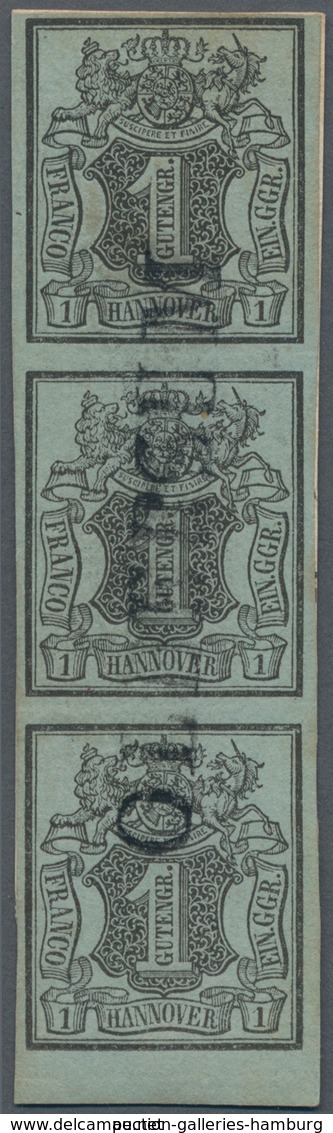 Hannover - Marken Und Briefe: 1850 (30.November), Freimarke "Gemusterter Wertschild Unter Wappen", E - Hanovre