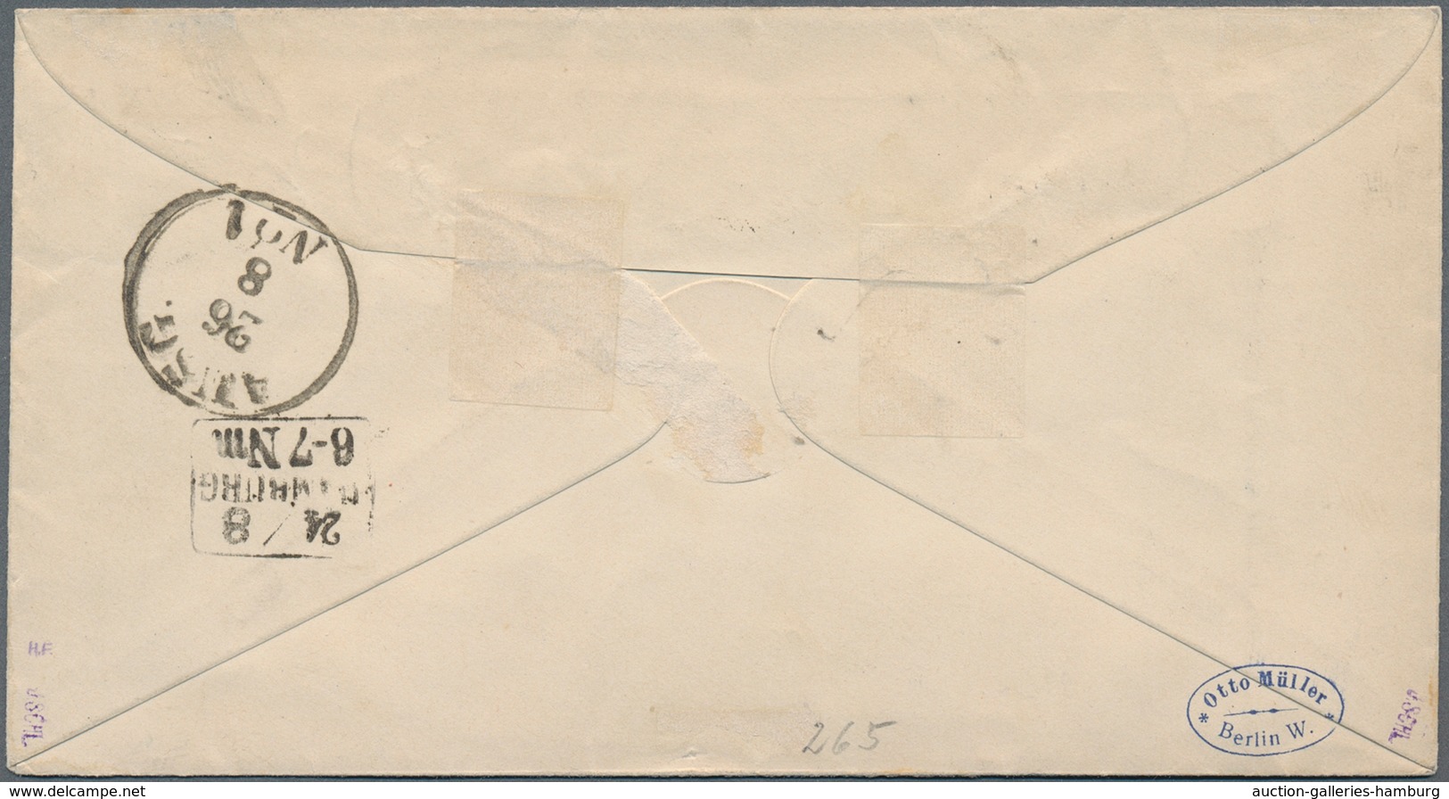 Helgoland - Marken Und Briefe: 1869, 2 Schilling Lilakarmin/grasgrün Type I, 1 S Rosakarmin/dunkelgr - Helgoland