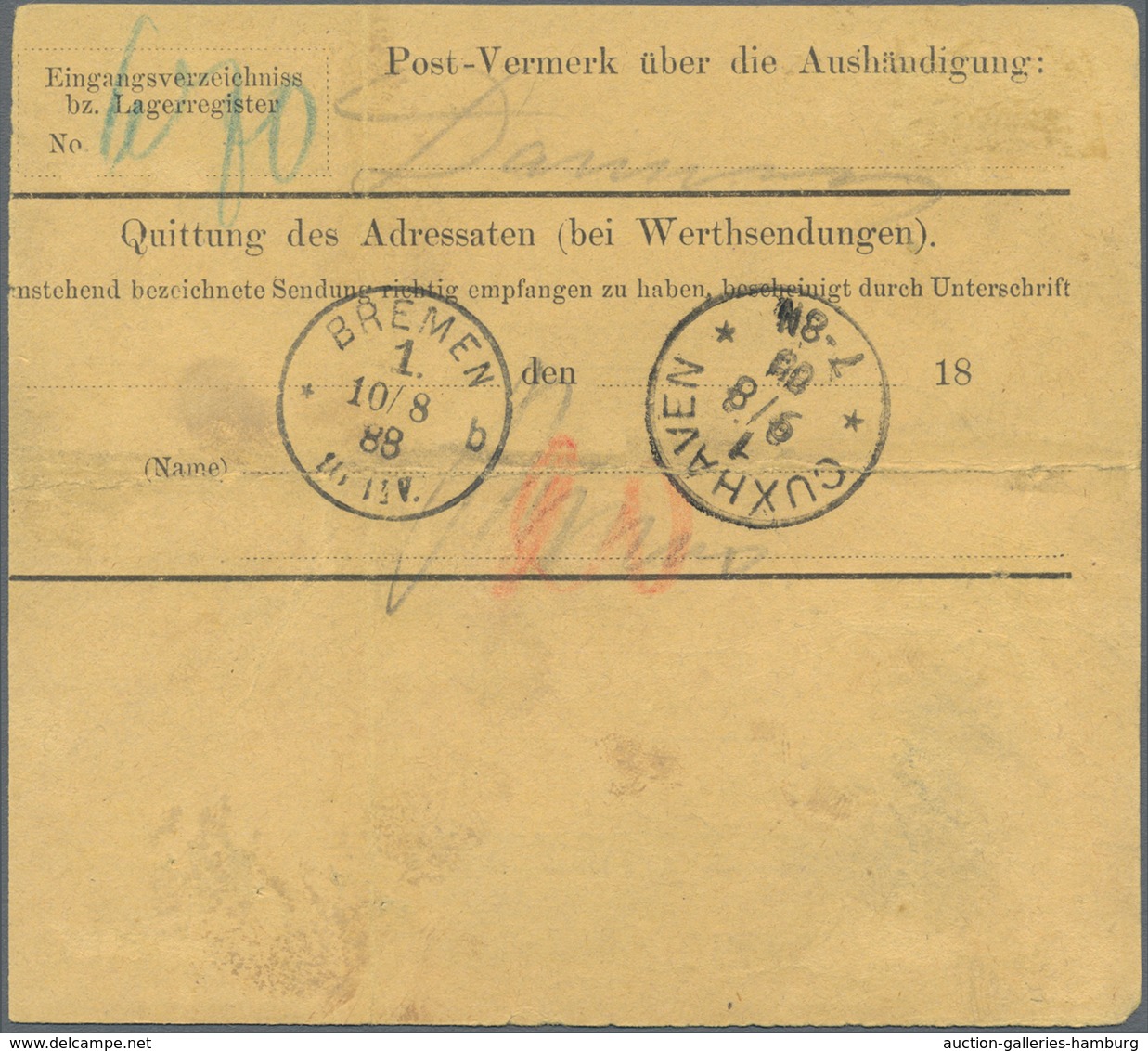 Helgoland - Marken Und Briefe: 3 F/5 Pfg. Gemeinsam Mit 3 P/25 Pfg. Sowie 6P/50 Pfg. Auf Ehemals Gef - Héligoland