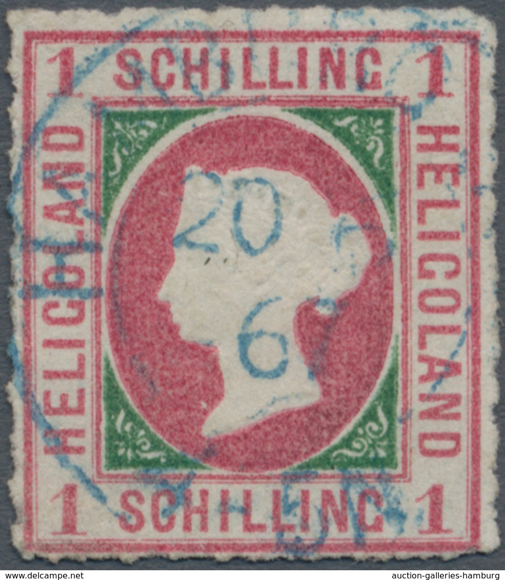 Helgoland - Stempel: HAMBURG (ST.P.) 20 6 67, Blauer K2 Zentrisch, Klar Und Gerade Als Außergewöhnli - Helgoland