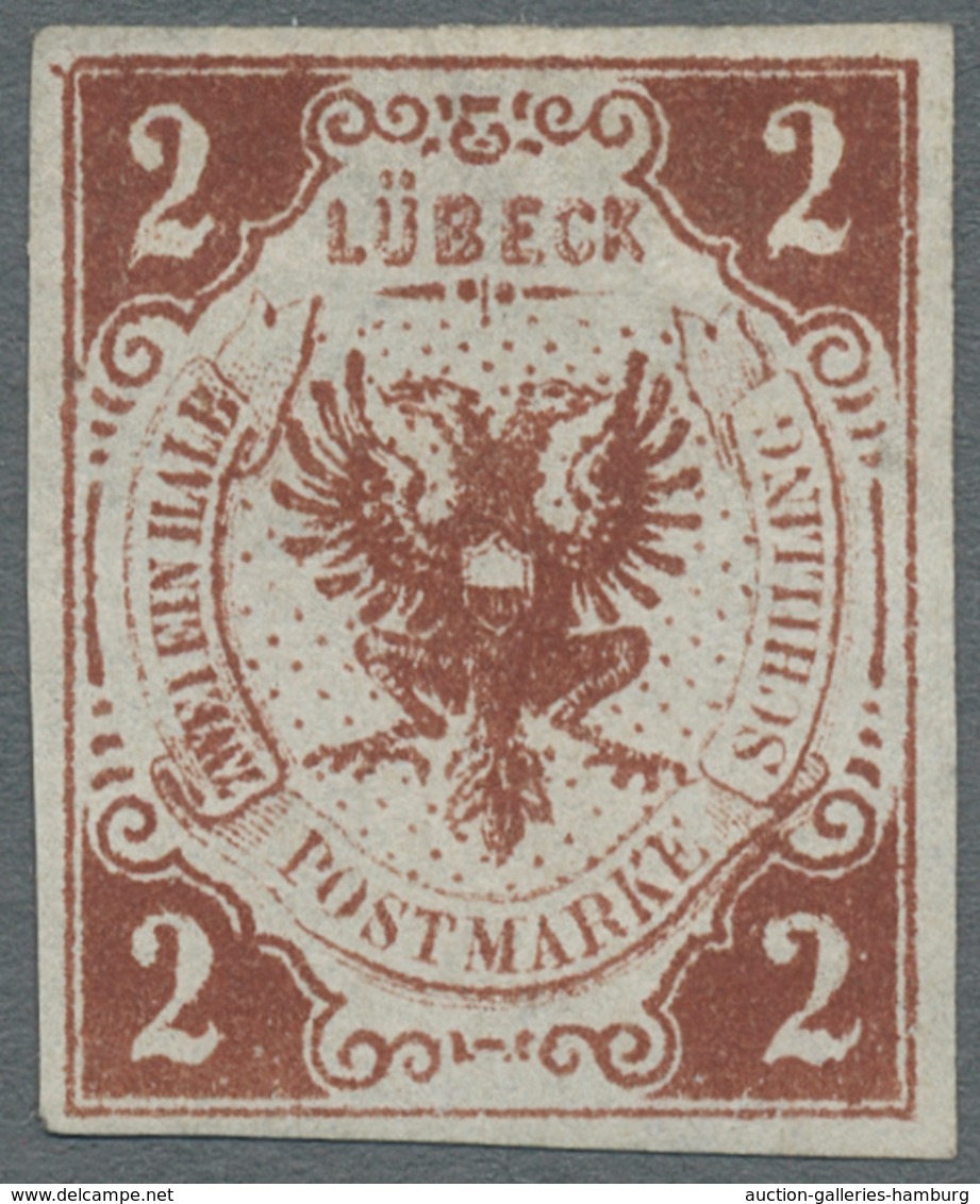 Lübeck - Marken Und Briefe: 1859, "ZWEI EIN HALB", Der Fehldruck Auf Farbfrischem Wert In Tadelloser - Luebeck