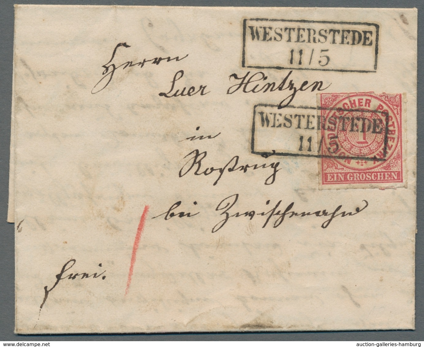 Oldenburg - Nachverwendete Stempel: DINKLAGE, WESTERSTEDE, ZETEL: 1868-1887, Kleine Partie Saubere, - Oldenburg