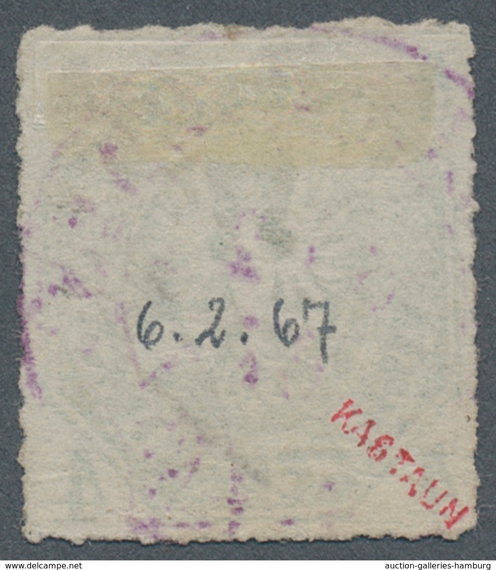 Preußen - Marken Und Briefe: 1861, 4 Pf Gelblichgrün Zentrisch Entwertet Mit Violettem K2 "BERLIN P. - Andere & Zonder Classificatie