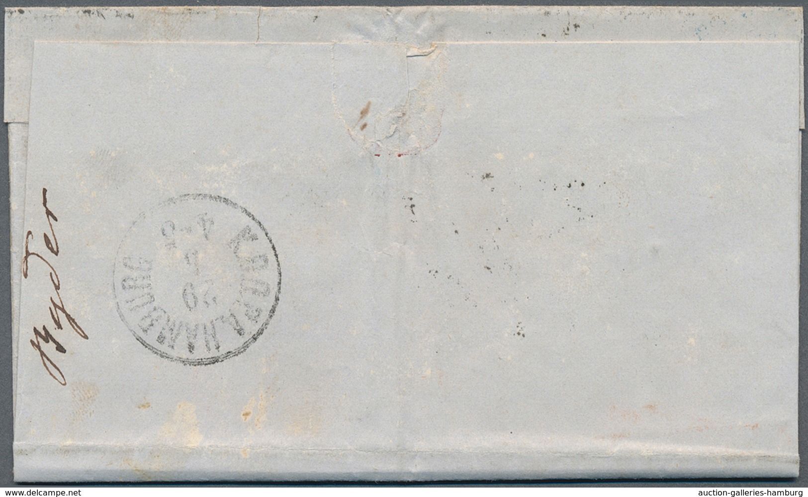 Preußen - Marken Und Briefe: 1862, 2 Sgr Ultramarin Und 3 Sgr Ockerbraun Entwertet Mit Ra3 "DANZIG B - Other & Unclassified