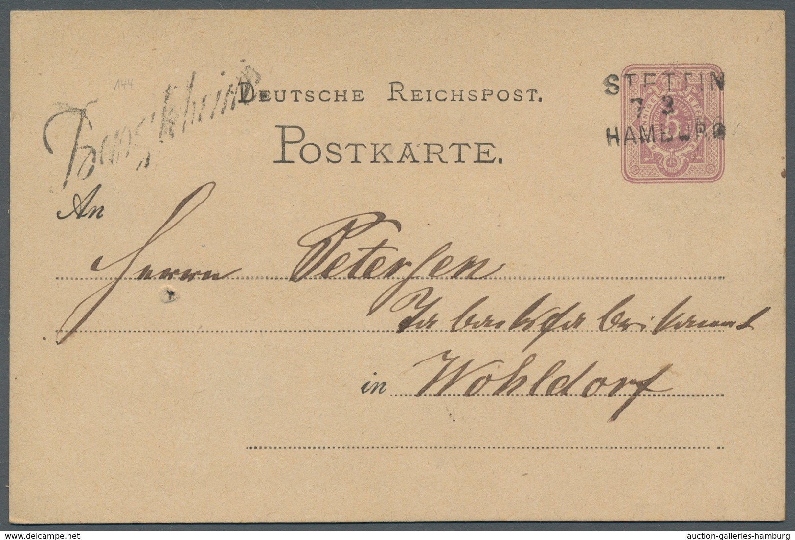 Schleswig-Holstein - Ortsstempel: BARGTEHEIDE 1861-76, Interessante Zusammenstellung Von Sechs Beleg - Otros & Sin Clasificación