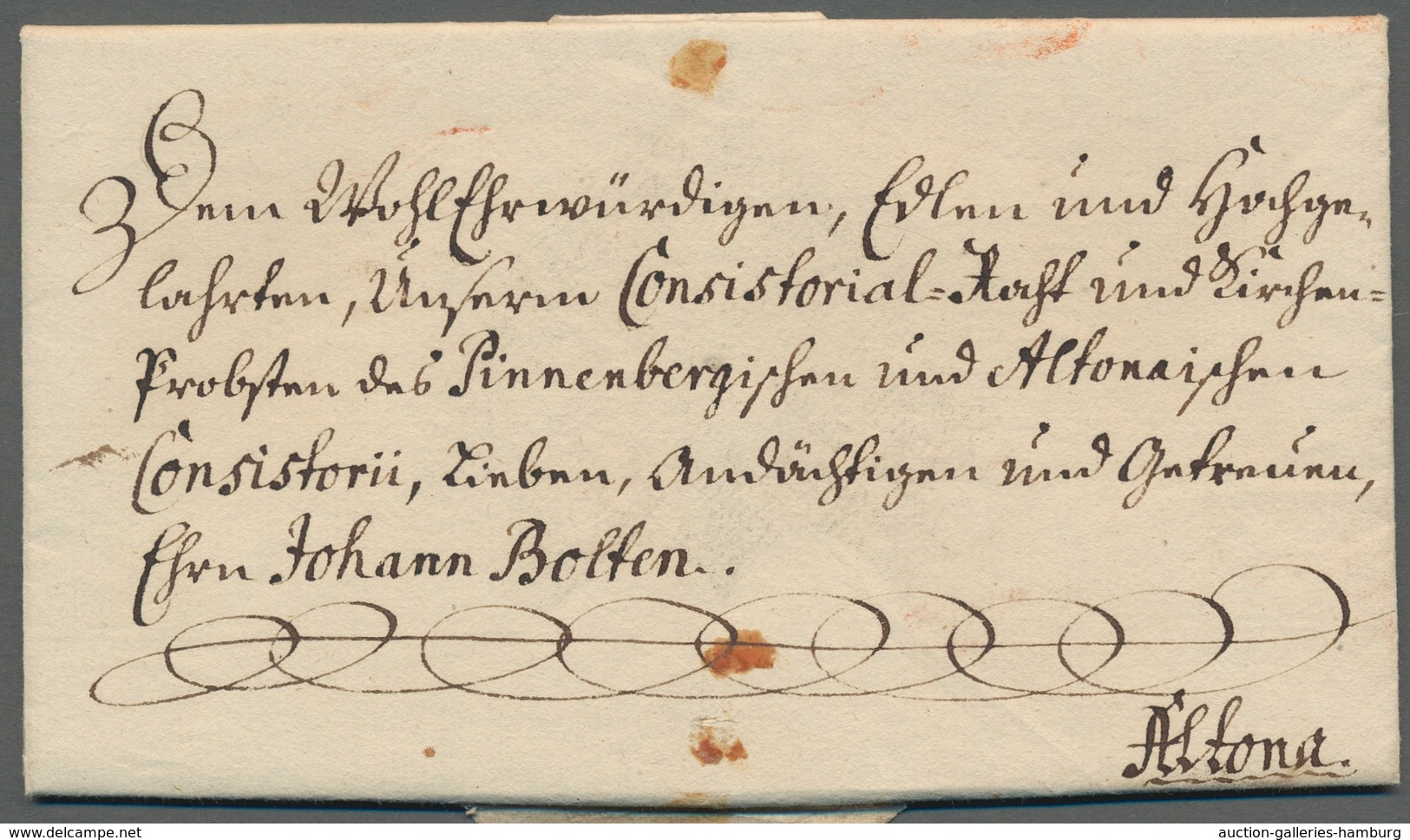 Schleswig-Holstein - Ortsstempel: GLÜCKSTADT 1722-1900 (ca.), Zusammenstellung Von über 40 Belegen I - Sonstige & Ohne Zuordnung