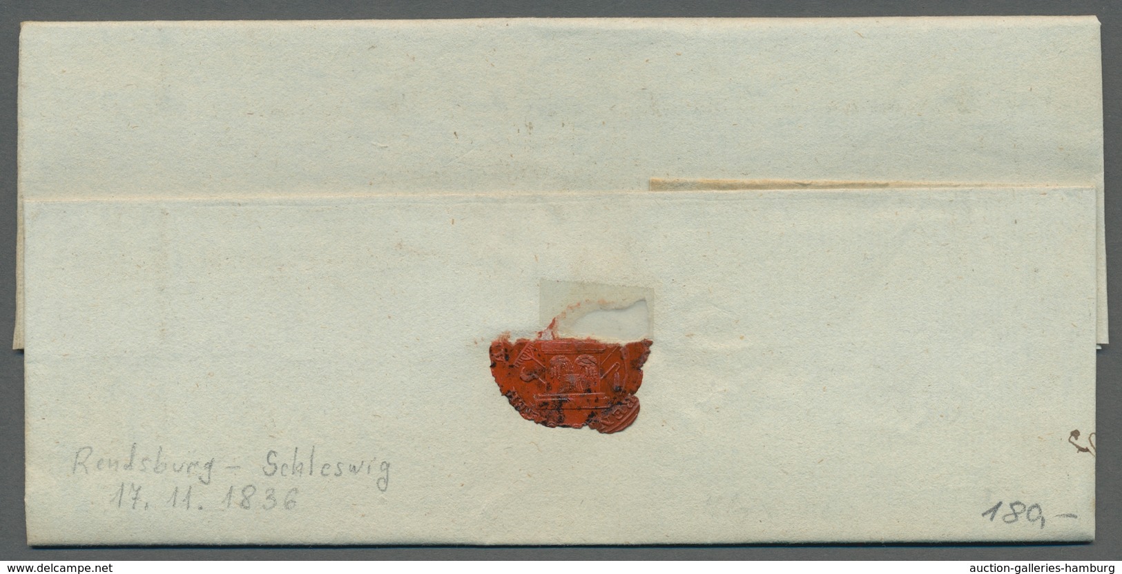 Schleswig-Holstein - Ortsstempel: RENDSBURG 1749-1910 (ca.), Zusammenstellung Von Weit über 30 Beleg - Other & Unclassified