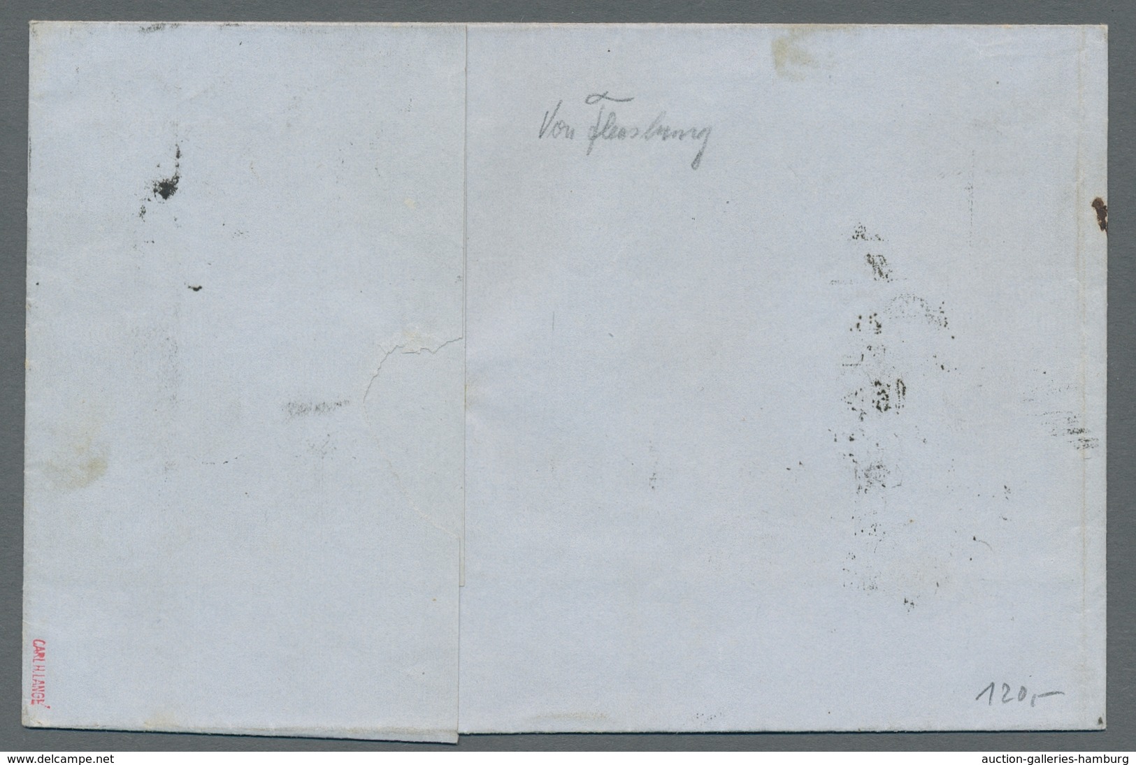 Schleswig-Holstein - Ortsstempel: SCHLESWIG 1718-1900 (ca.), Zusammenstellung Von Ca. 40 Belegen In - Autres & Non Classés