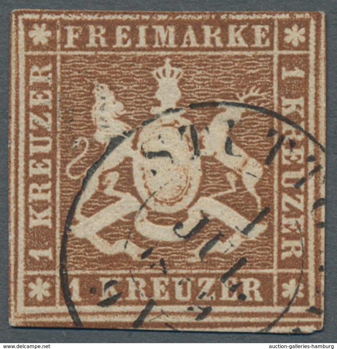 Württemberg - Marken Und Briefe: 1857-1869, Sehr Sauber Gestempelte Partie Von Fünf Ausgesucht Schön - Otros & Sin Clasificación