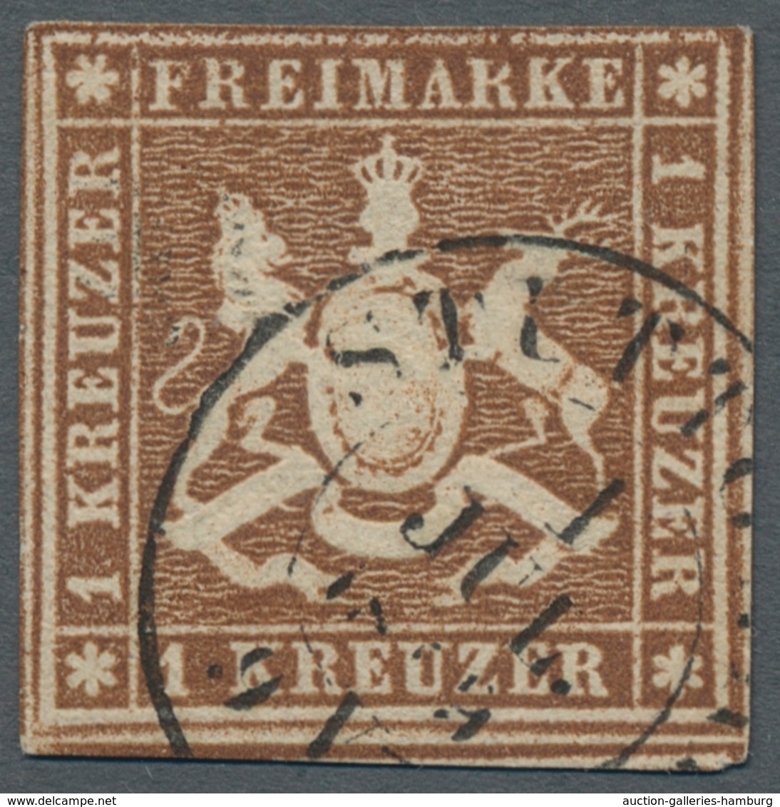 Württemberg - Marken Und Briefe: 1857-1869, Sehr Sauber Gestempelte Partie Von Fünf Ausgesucht Schön - Autres & Non Classés