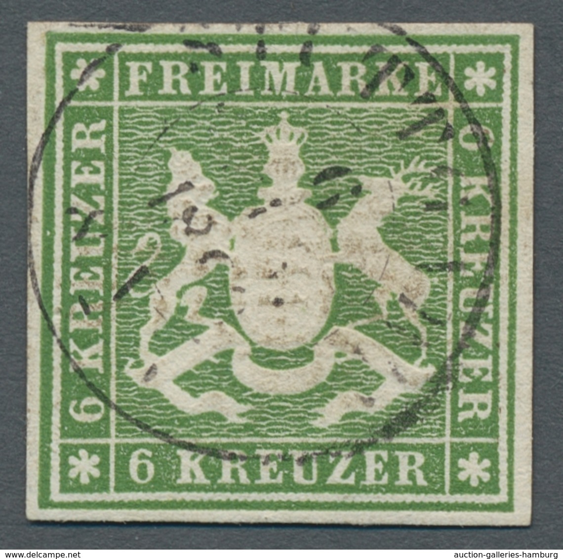 Württemberg - Marken Und Briefe: 1857-1869, Sehr Sauber Gestempelte Partie Von Fünf Ausgesucht Schön - Autres & Non Classés