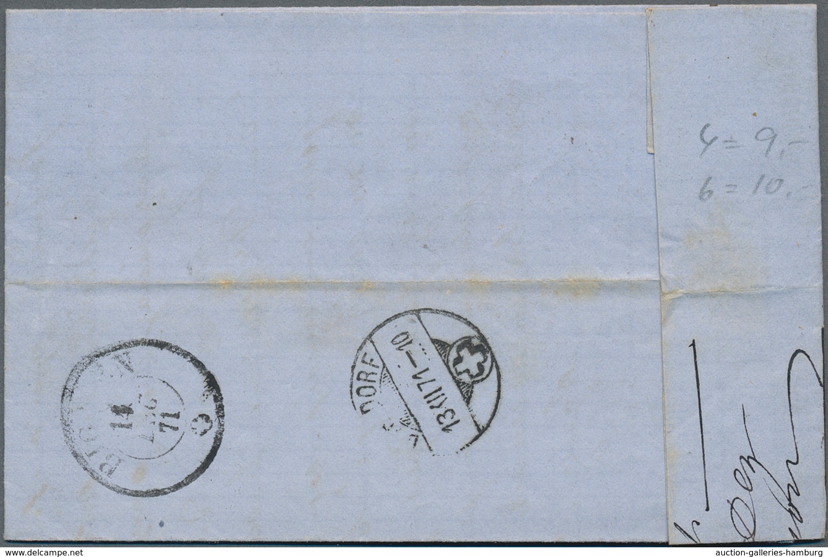 Elsass-Lothringen - Marken Und Briefe: 1871, Tolles "TRIO" Von 3 Kpl. Faltbriefen Aus Metz Und Straß - Otros & Sin Clasificación