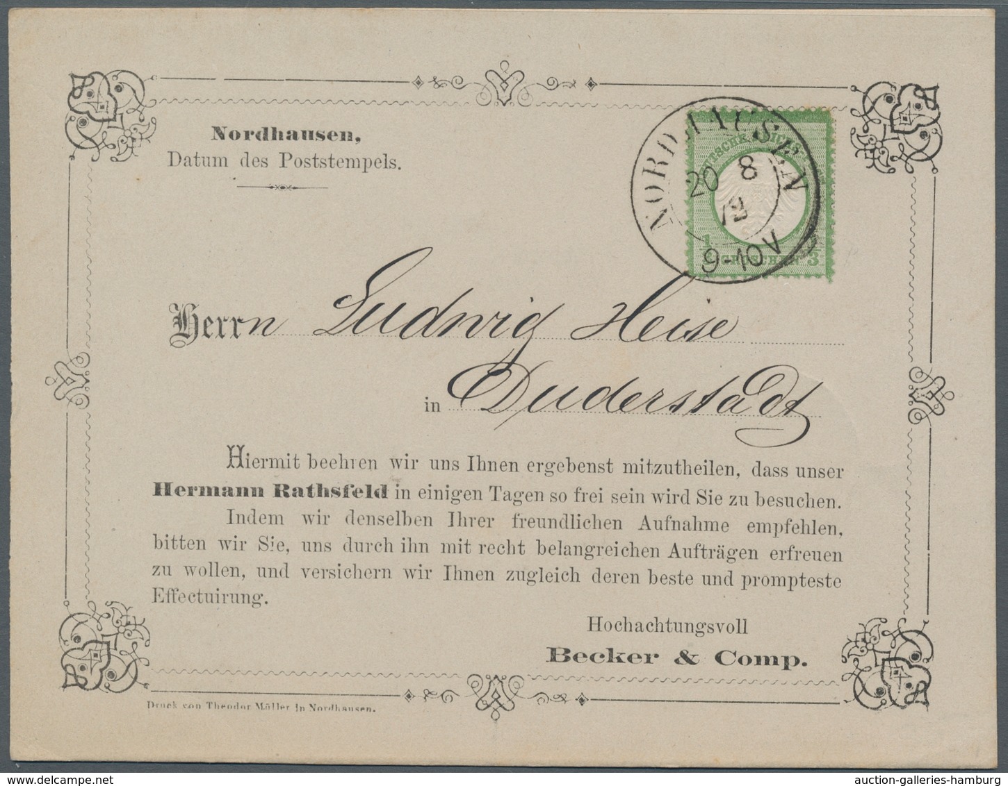 Deutsches Reich - Brustschild: 1872, Kleiner Brustschild 1/3 Groschen Auf Schmuckvoller, Taufrischer - Neufs