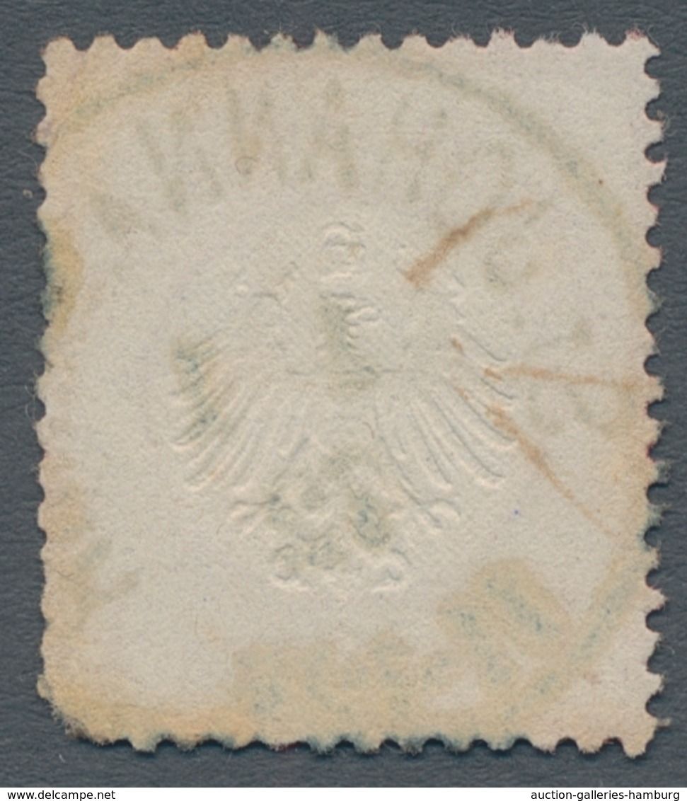 Deutsches Reich - Brustschild: 1872, "1 Gr. Kleiner Schild", Farbfrischer Wert Mit Zentralem Ersttag - Ongebruikt